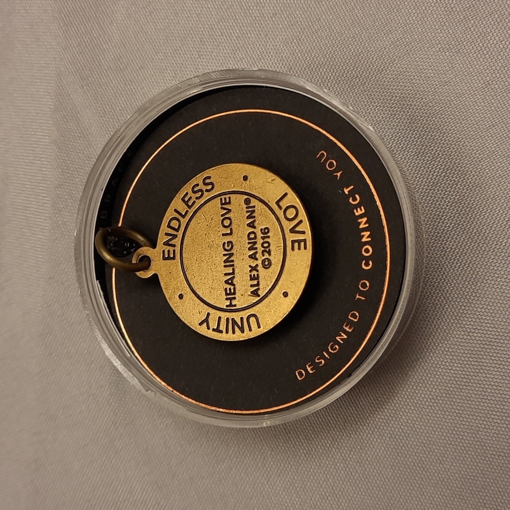 Alex and Ani Healing Love Chain Station Charm - Picture 2 of 10